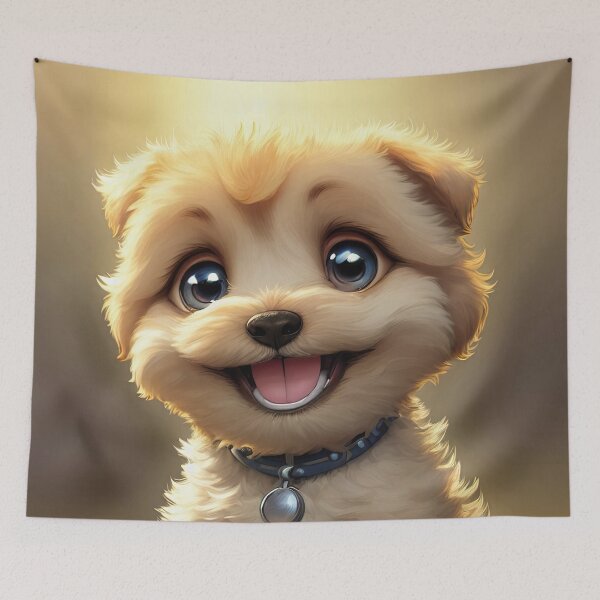 Item preview, Super Cute, Adorable, Fluffy Puppy designed and sold by allovervintage.