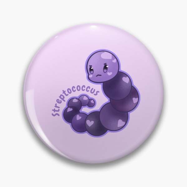 Item preview, Science Buttons | Microbiology Buttons | Streptococcus Button | Laboratory Button | Scientist Pin designed and sold by thepinkbirb.