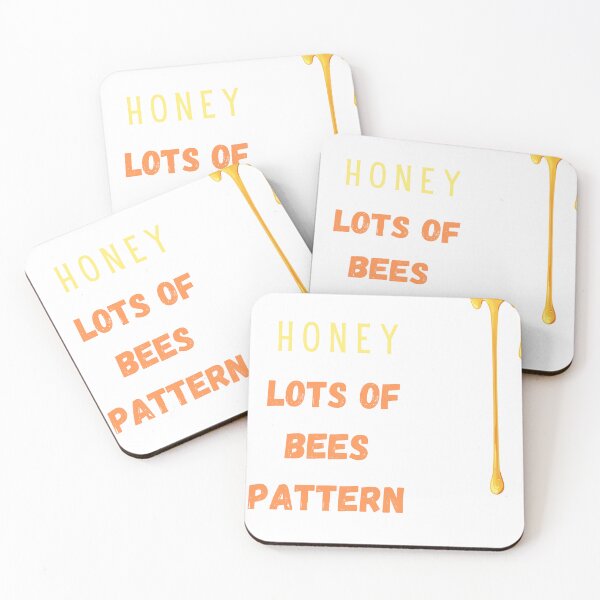 Item preview, honey lots of bees pattern designed and sold by ASSAOUCI.