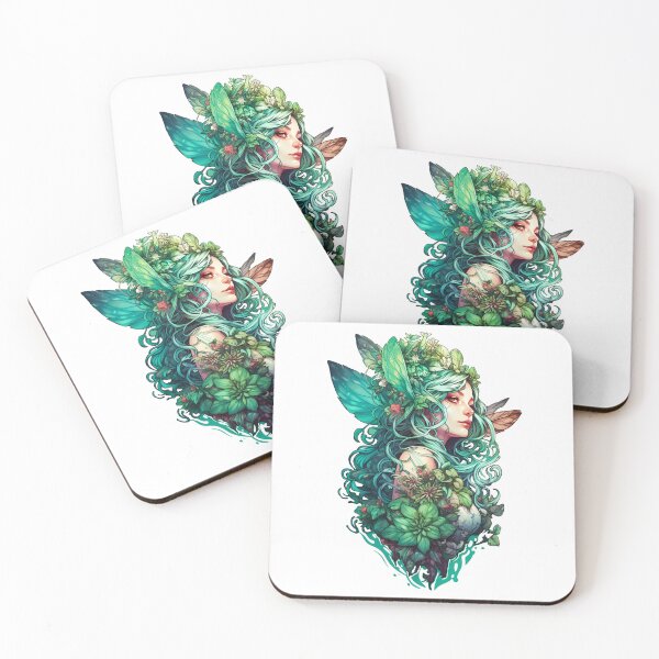 Item preview, "Green-haired Fairy" - Detailed and Whimsical Art. designed and sold by Patrick Brodeur.