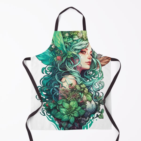 Item preview, "Green-haired Fairy" - Detailed and Whimsical Art. designed and sold by Patrick Brodeur.