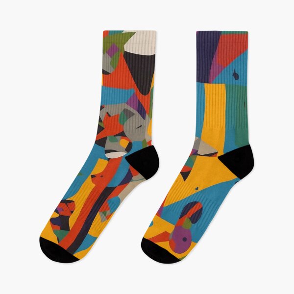 Item preview, A brightly colored abstract repeating pattern with gold, red, yellow and blue colors designed and sold by Gary Gable.