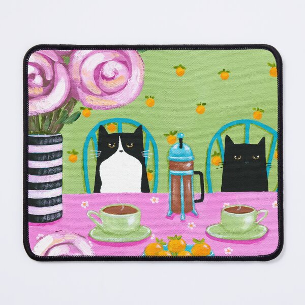 Item preview, French Press Coffee Cats designed and sold by KilkennyCat Art.
