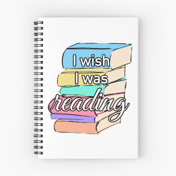 Item preview, “I Wish I Was Reading” - Pastel Books designed and sold by TeaLimeTwo.