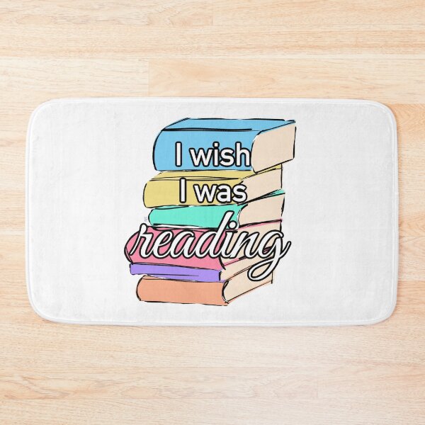 Item preview, “I Wish I Was Reading” - Pastel Books designed and sold by TeaLimeTwo.