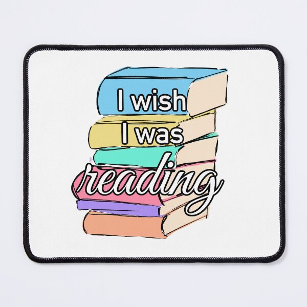 Item preview, “I Wish I Was Reading” - Pastel Books designed and sold by TeaLimeTwo.