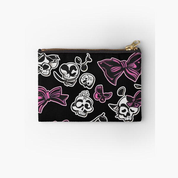 Item preview, Pop Punk Skulls and Bows Pattern designed and sold by TuxIdeas.