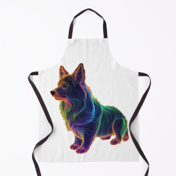 Item preview, Drawn Neon Corgi Masterpiece | AI Generated Art designed and sold by Dissent By Design.