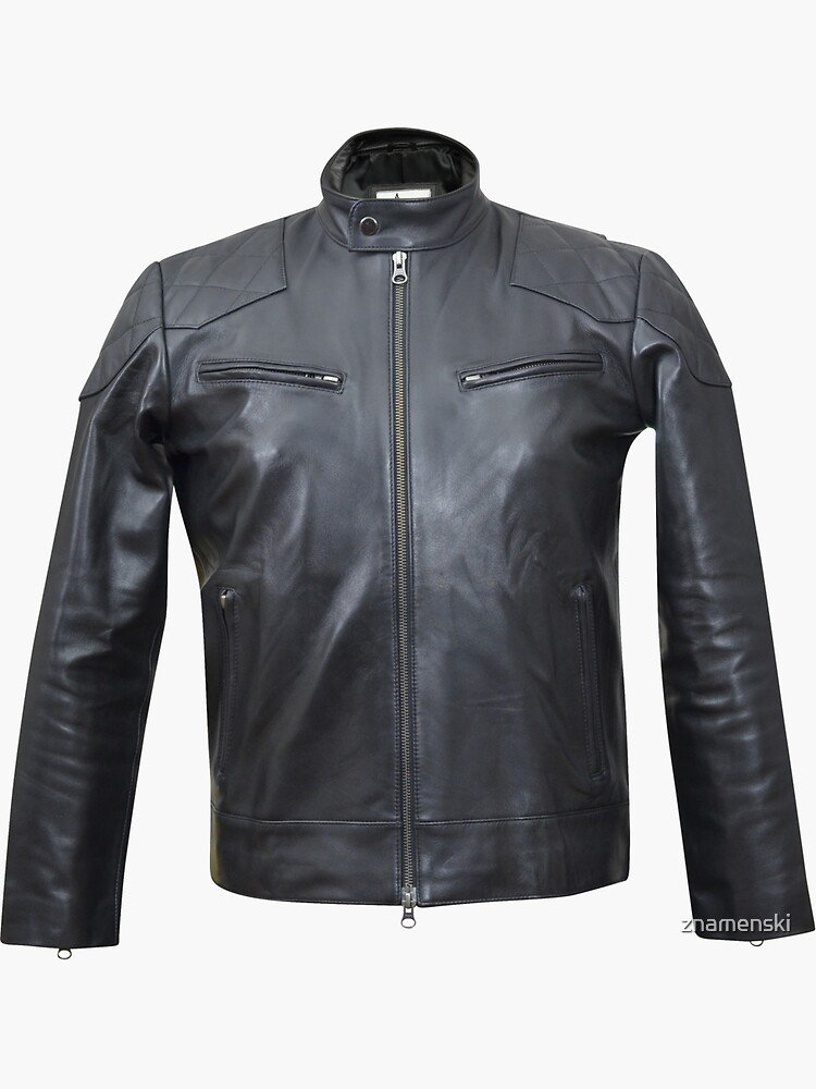Quilted, Moto, Leather, Jacket, Front by znamenski