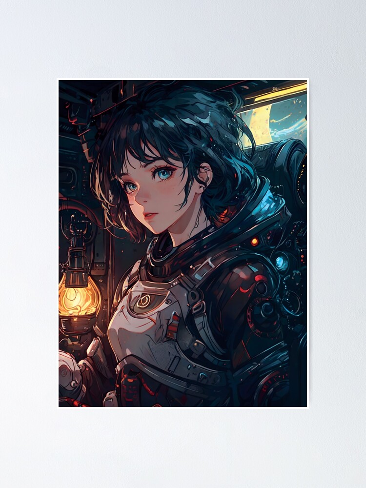 anime arth , anime , cyberpunk , anime girl , futurist Poster for Sale by  AnimeArth