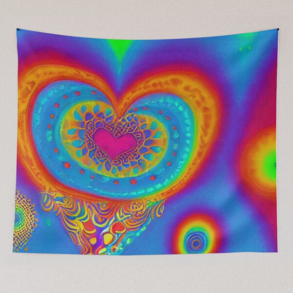Item preview, Psychedelic Love Heart designed and sold by DukeGroovy.