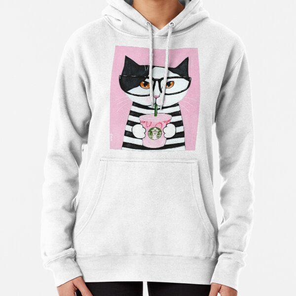 Item preview, Kitty Loves The Pink Drink designed and sold by KilkennyCat Art.