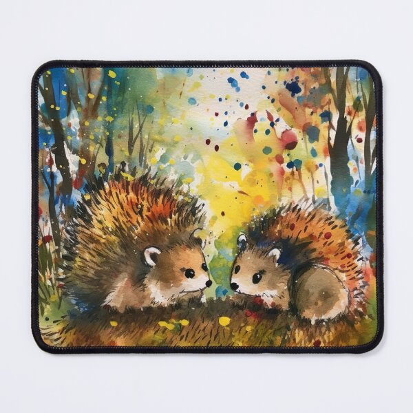 Item preview, Finger Painted Hedgehogs designed and sold by Matt's Artificial Nature.