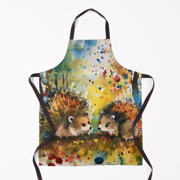 Item preview, Finger Painted Hedgehogs designed and sold by Matt's Artificial Nature.