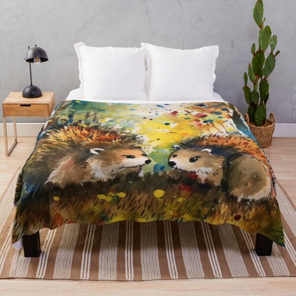 Item preview, Finger Painted Hedgehogs designed and sold by Matt's Artificial Nature.