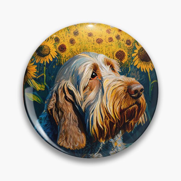 Item preview, Spinone Italiano Sunflower Painting Adorable Dog designed and sold by rafaeltto.