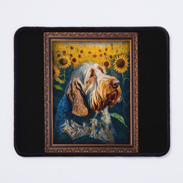 Item preview, Spinone Italiano Sunflower Painting Adorable Dog designed and sold by rafaeltto.