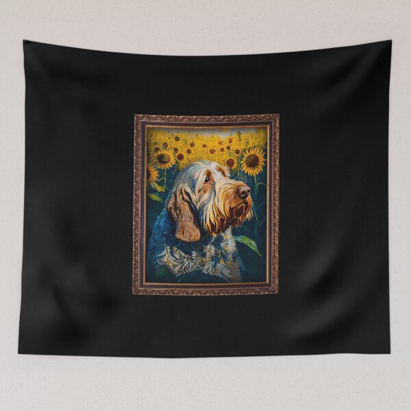 Item preview, Spinone Italiano Sunflower Painting Adorable Dog designed and sold by rafaeltto.