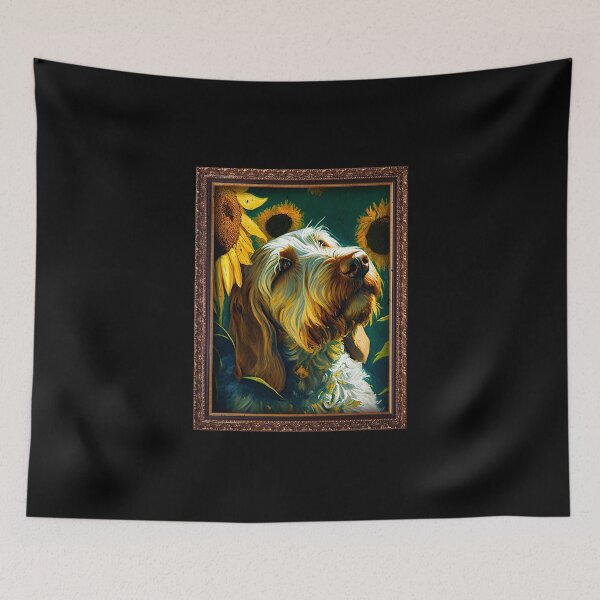 Item preview, Spinone Italiano Sunflower Painting Adorable Dog designed and sold by rafaeltto.
