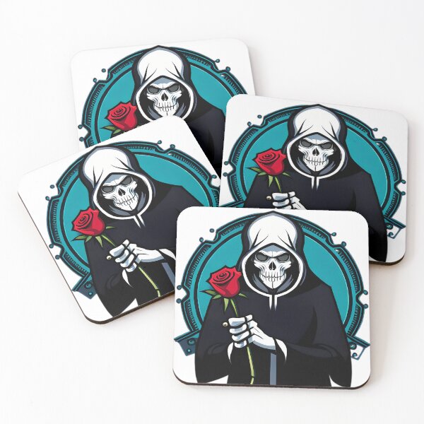 Item preview, The Paradox of Life and Death - A Grim Reaper Holding a Beautiful Rose designed and sold by GalihDA.