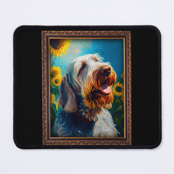 Item preview, Spinone Italiano Sunflower Painting Adorable Dog designed and sold by rafaeltto.