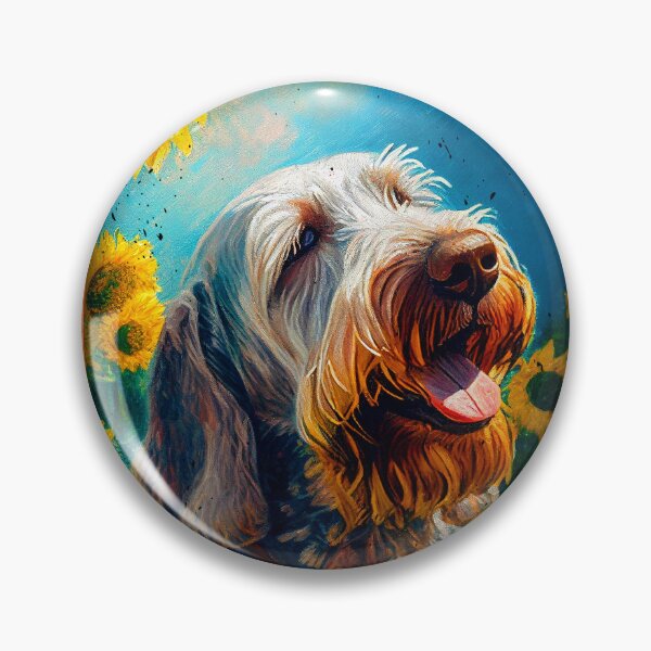 Item preview, Spinone Italiano Sunflower Painting Adorable Dog designed and sold by rafaeltto.