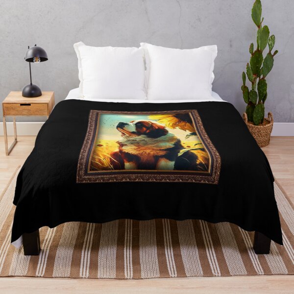 Item preview, St. Bernard Sunflower Painting Adorable Dog designed and sold by rafaeltto.