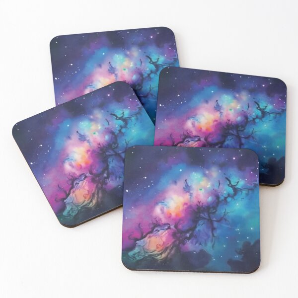 Item preview, Abstract watercolour style galaxy scene designed and sold by KaitJDesign.