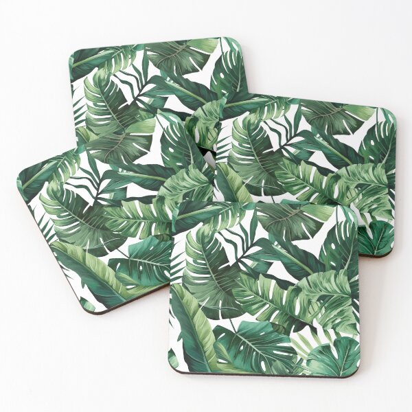 Item preview, Tropical leaves green seamless pattern designed and sold by Acim0.