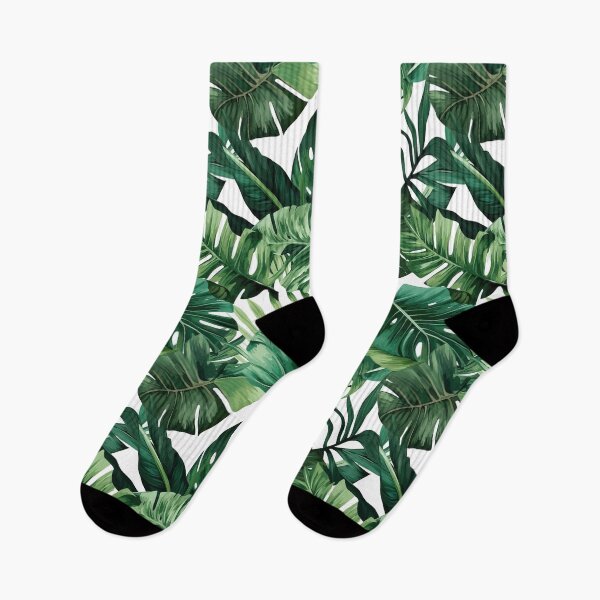 Item preview, Tropical leaves green seamless pattern designed and sold by Acim0.