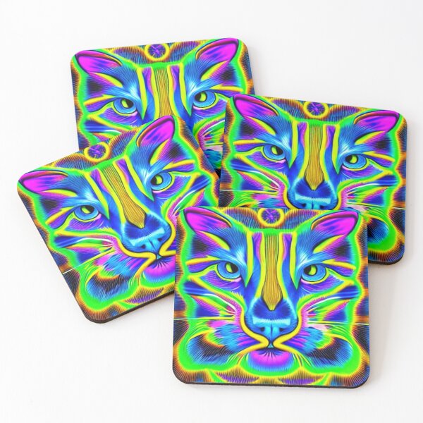 Item preview, Psychedelic Cat designed and sold by DukeGroovy.