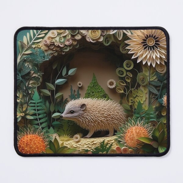 Item preview, Paper Quilled Hedgehog designed and sold by Matt's Artificial Nature.