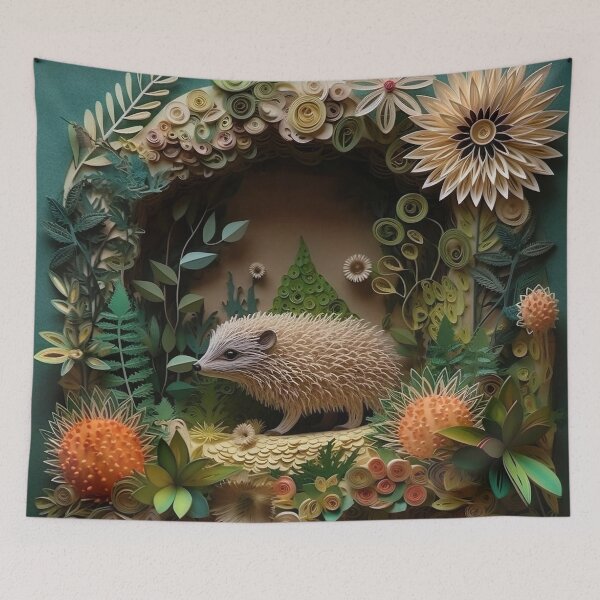 Item preview, Paper Quilled Hedgehog designed and sold by Matt's Artificial Nature.