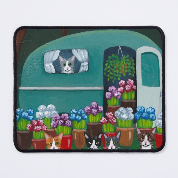 Item preview, Cats Flowers For Sale designed and sold by KilkennyCat Art.