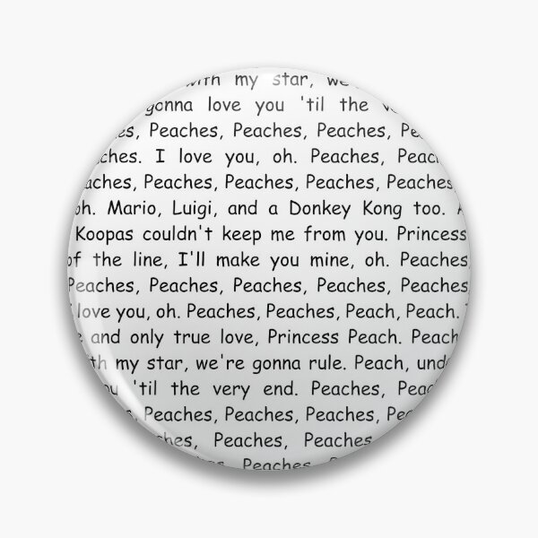 Item preview, Peaches Song Lyrics designed and sold by Haysforhorses.