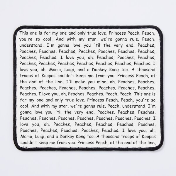 Item preview, Peaches Song Lyrics designed and sold by Haysforhorses.