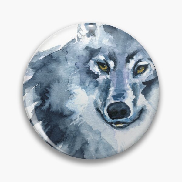 Item preview, Indigo watercolor wolf designed and sold by AnissaF.