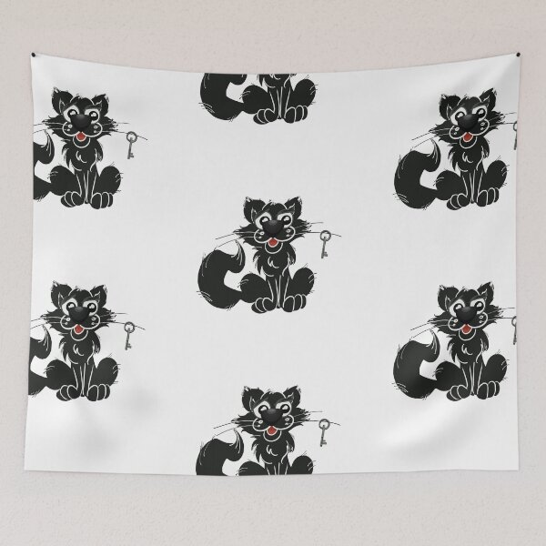 Item preview, Fun Black Cat' Story. Hand-drawn Digital Art designed and sold by DigiPicStock.