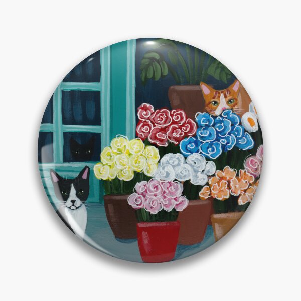Item preview, The Flower Shop Cats designed and sold by KilkennyCat Art.