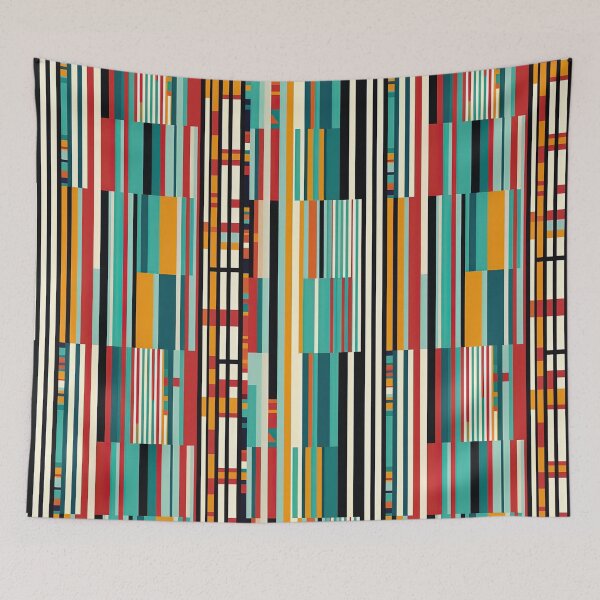 Item preview, Asymmetrical Stripes Pattern in Varying Widths and Angles designed and sold by ABArtByAlexST.