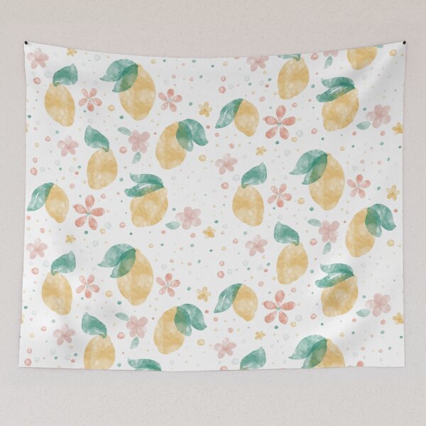 Item preview, Watercolor Summertime Lemons & Florals  designed and sold by Laura Ohlman.