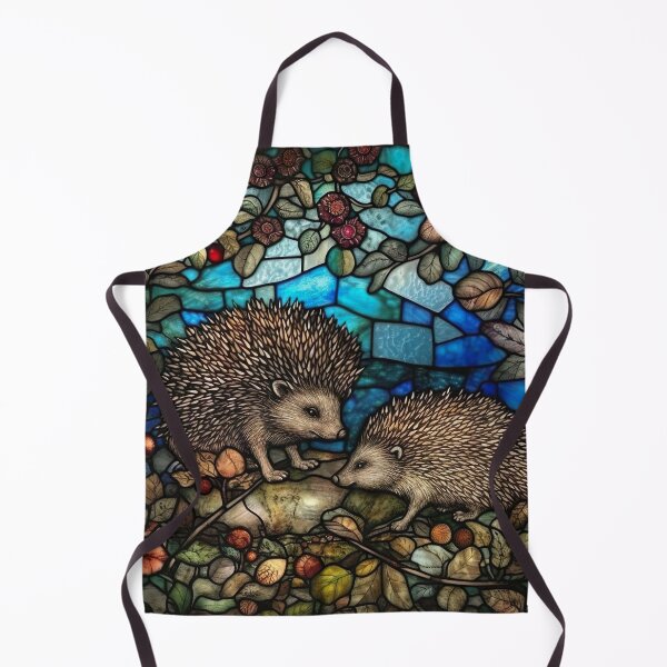 Item preview, Stained Glass Hedgehogs designed and sold by Matt's Artificial Nature.