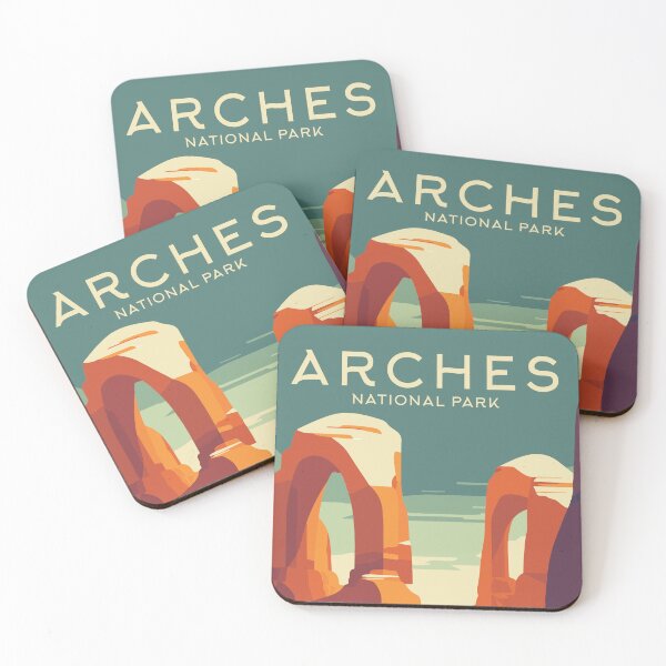 Item preview, Arches National Park - Vintage Travel Poster designed and sold by Gabe-and-Co.