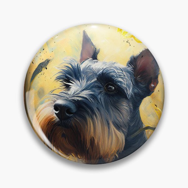 Artikelvorschau, Standard Schnauzer Sunflower Painting Adorable Dog entworfen und verkauft von rafaeltto.