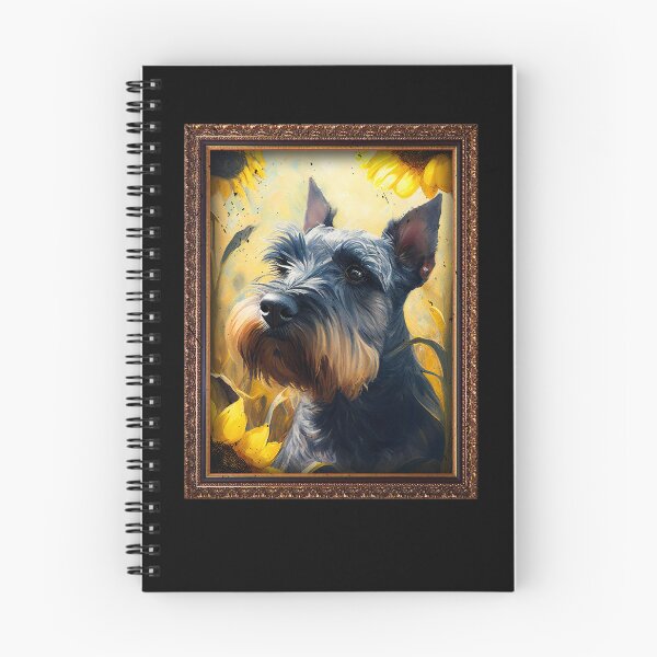 Artikelvorschau, Standard Schnauzer Sunflower Painting Adorable Dog entworfen und verkauft von rafaeltto.