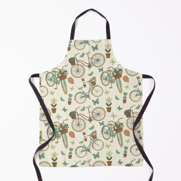 Item preview, Whimsical Bicycle Ride Yellow Brown Green  designed and sold by Ale's Art.