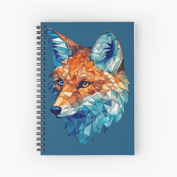 Item preview, "Sapphire Fox" - Enchanting Digital Art Print designed and sold by RandomForestBot.