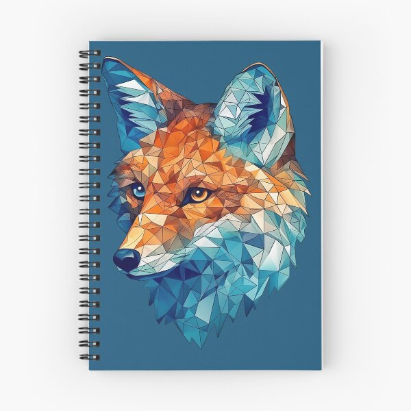 Item preview, "Sapphire Fox" - Enchanting Digital Art Print designed and sold by RandomForestBot.