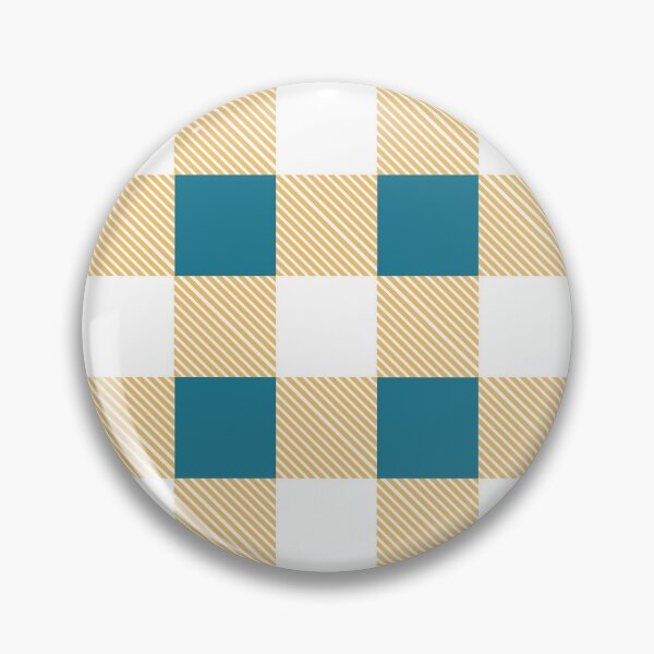 Item preview, Ocean blue and yellow plaid pattern designed and sold by Pattrenonly.