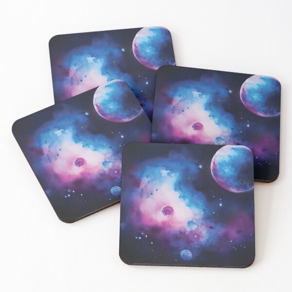 Item preview, Watercolour style space scene designed and sold by KaitJDesign.